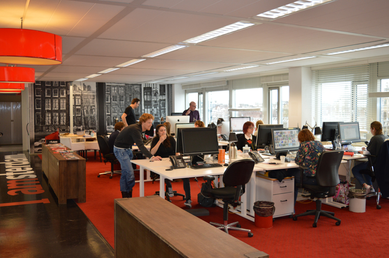 Amsterdam Marketing kantoorinrichting, met geleverd door Mmax