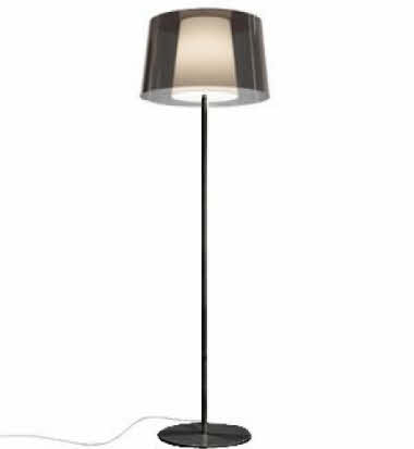 Staande Lamp, Pedrali 001 ST BA Fume met witte binnenkap